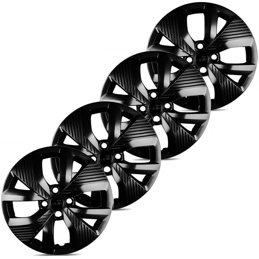 Jogo De Calota Polo Track 2021 A 2025 Aro 15 Cubo Padrão Preto Brilho - 5