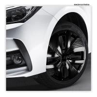 Jogo De Calota Polo Track 2021 A 2025 Aro 15 Cubo Padrão Preto Brilho - 2