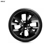 Jogo De Calota Polo Track 2021 A 2025 Aro 15 Cubo Padrão Preto Brilho - 6