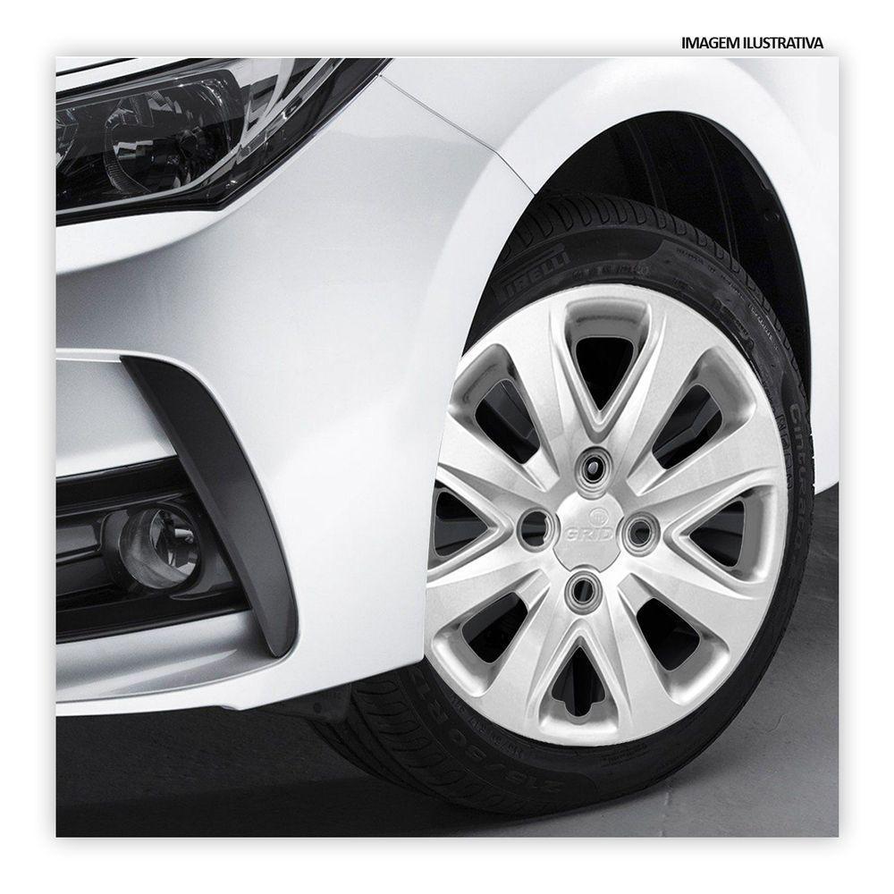 Jogo De Calota Ka 2015 A 2020 Aro 14 Cubo Baixo Prata - 2