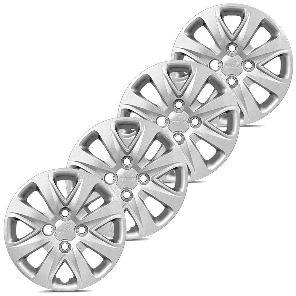 Jogo De Calota Ka 2015 A 2020 Aro 14 Cubo Baixo Prata - 5