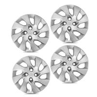 Jogo De Calota Onix Prisma 2014 A 2016 Aro 14 Cubo Alto Prata - 2