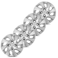 Jogo De Calota Onix Prisma 2014 A 2016 Aro 14 Cubo Alto Prata