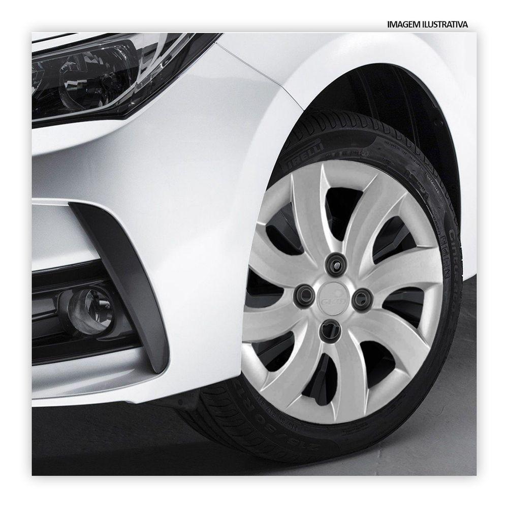 Jogo De Calota Palio Attractive 2012 2013 Aro 14 Cubo Baixo Prata - 2