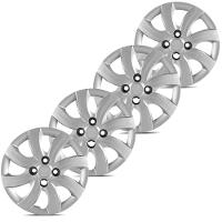 Jogo De Calota Palio Attractive 2012 2013 Aro 14 Cubo Baixo Prata - 5