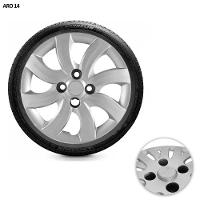 Jogo De Calota Palio Attractive 2012 2013 Aro 14 Cubo Baixo Prata - 6