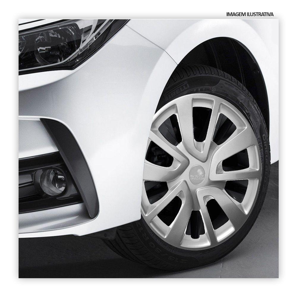 Jogo De Calota Sandero Logan 2014 A 2020 Aro 15 Pressão Prata - 2