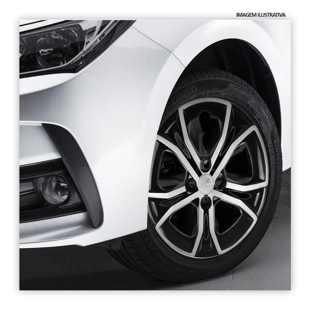 Jogo De Calota Argo 2023 Aro 15 Cubo Padrão Preto E Prata - 2