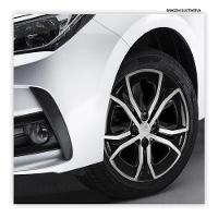 Jogo De Calota Argo 2023 Aro 15 Cubo Padrão Preto E Prata - 2