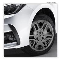 Jogo De Calota Kwid Intense 2018 A 2020 Aro 14 Cubo Padrão Grafite - 2