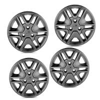 Jogo De Calota Kwid Intense 2018 A 2020 Aro 14 Cubo Padrão Grafite - 3