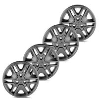 Jogo De Calota Kwid Intense 2018 A 2020 Aro 14 Cubo Padrão Grafite - 5