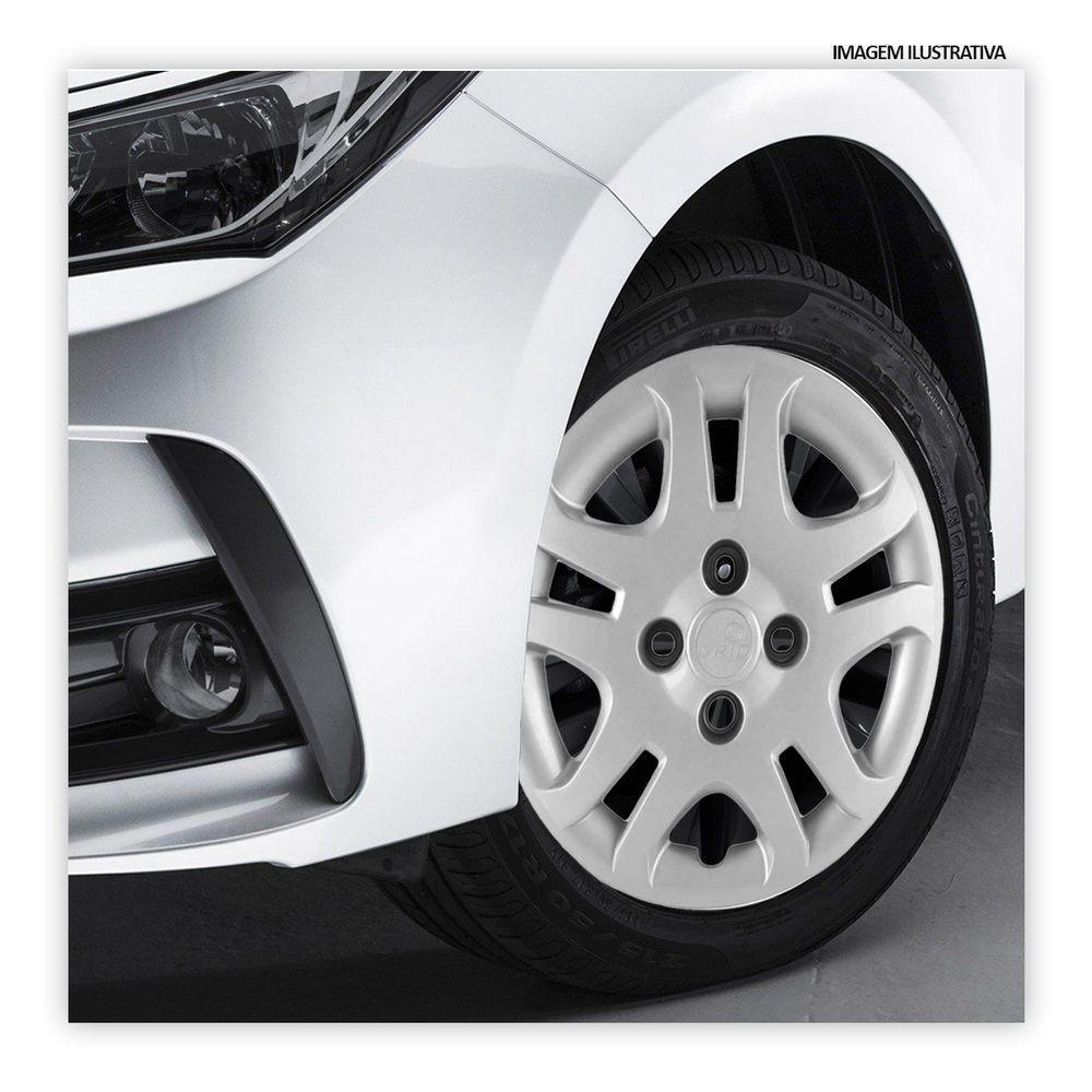 Jogo De Calota Fiesta 2011 A 2013 Aro 14 Cubo Baixo Prata - 2