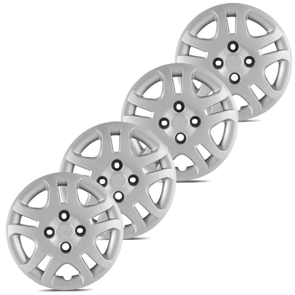 Jogo De Calota Fiesta 2011 A 2013 Aro 14 Cubo Baixo Prata - 5