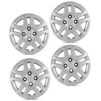 Jogo De Calota Fiesta 2011 A 2013 Aro 14 Cubo Baixo Prata - 3