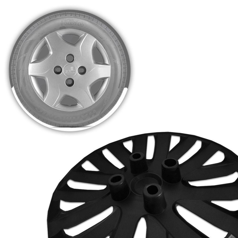 Jogo De Calota Celta 2012 A 2015 Aro 13 Cubo Baixo Prata - 4