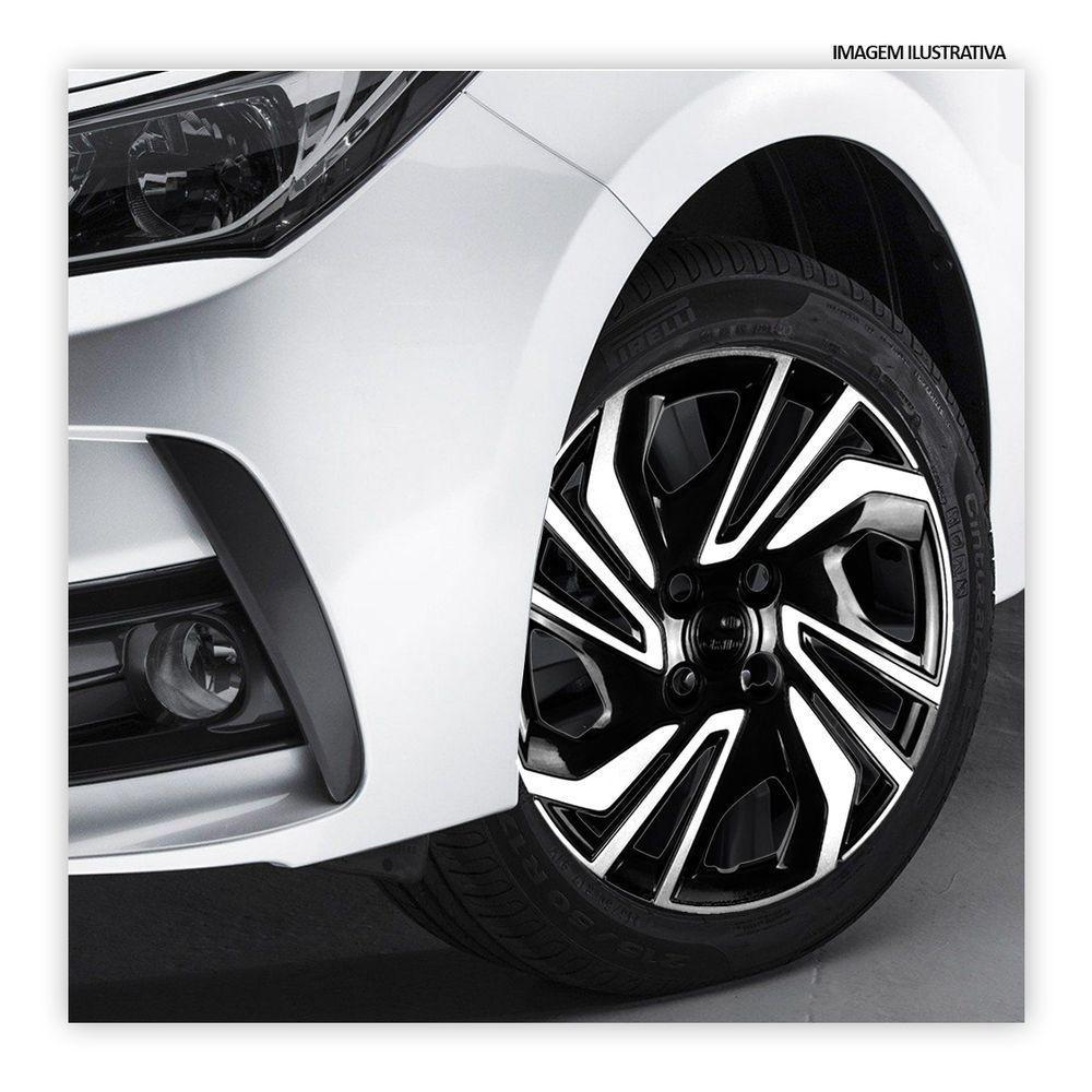 Jogo De Calota Onix 2023 2024 Aro 15 Cubo Padrão Preto E Prata - 2