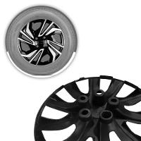 Jogo De Calota Onix 2023 2024 Aro 15 Cubo Padrão Preto E Prata - 3