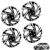 Jogo De Calota Hb20 2024 Aro 14 Cubo Baixo Preto E Prata - 1