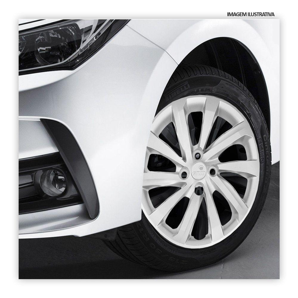 Jogo De Calota Strada 2021 Aro 14 Cubo Alto Prata - 2