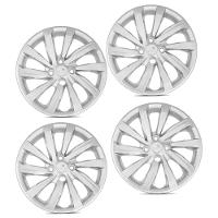 Jogo De Calota Strada 2021 Aro 14 Cubo Alto Prata - 3