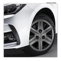 Jogo De Calota Kwid Zen 2021 A 2023 Aro 14 Cubo Padrão Grafite - 2