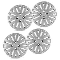 Jogo De Calota Gol Voyage Saveiro G5 2009 A 2011 Aro 14 Cubo Alto Prata - 2