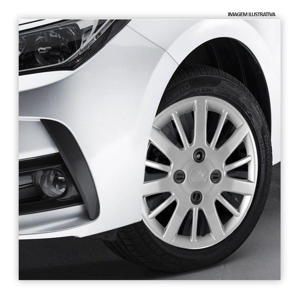 Jogo De Calota Siena Palio 2009 2010 Aro 14 Cubo Baixo Prata - 2