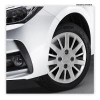 Jogo De Calota Siena Palio 2009 2010 Aro 14 Cubo Baixo Prata - 2