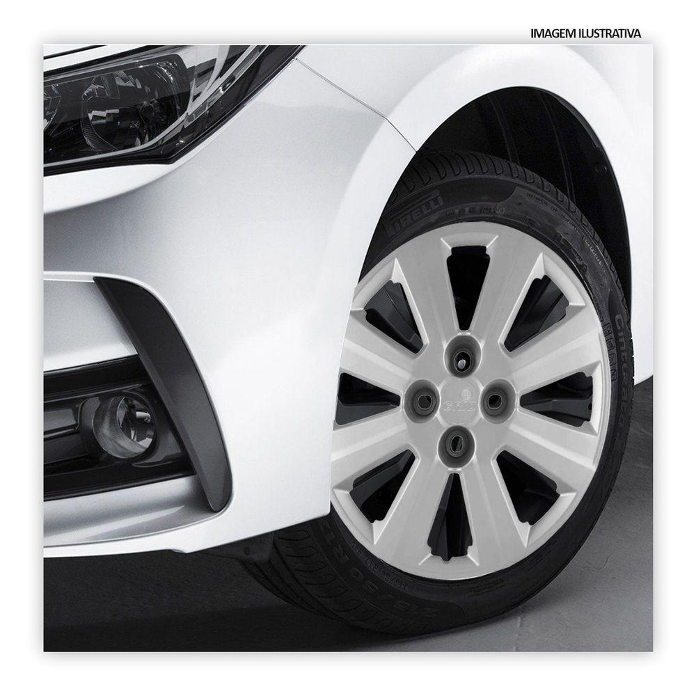 Jogo De Calota Agile 2010 A 2013 Aro 14 Cubo Baixo Prata - 2