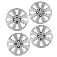 Jogo De Calota Agile 2010 A 2013 Aro 14 Cubo Baixo Prata - 3