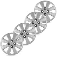 Jogo De Calota Agile 2010 A 2013 Aro 14 Cubo Baixo Prata - 5