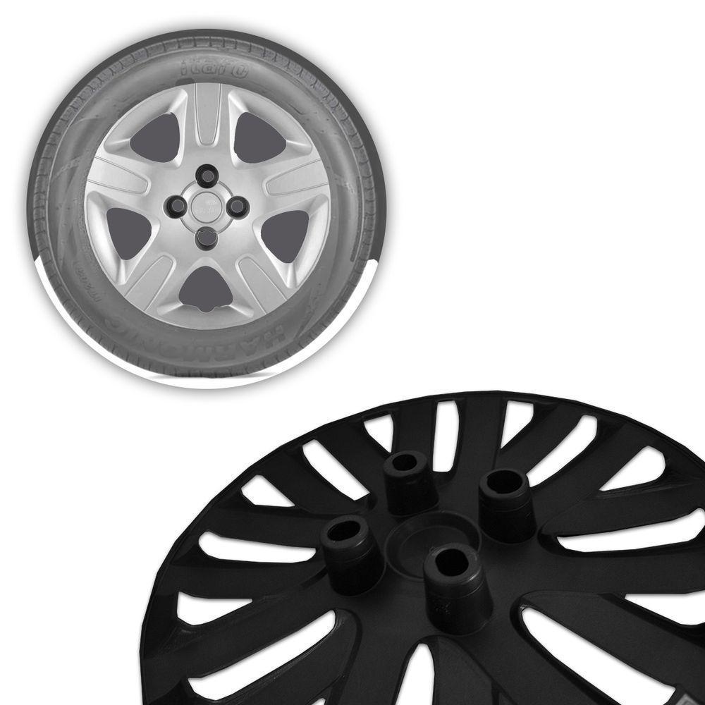 Jogo De Calota Strada 2013 A 2020 Aro 14 Cubo Alto Prata - 3