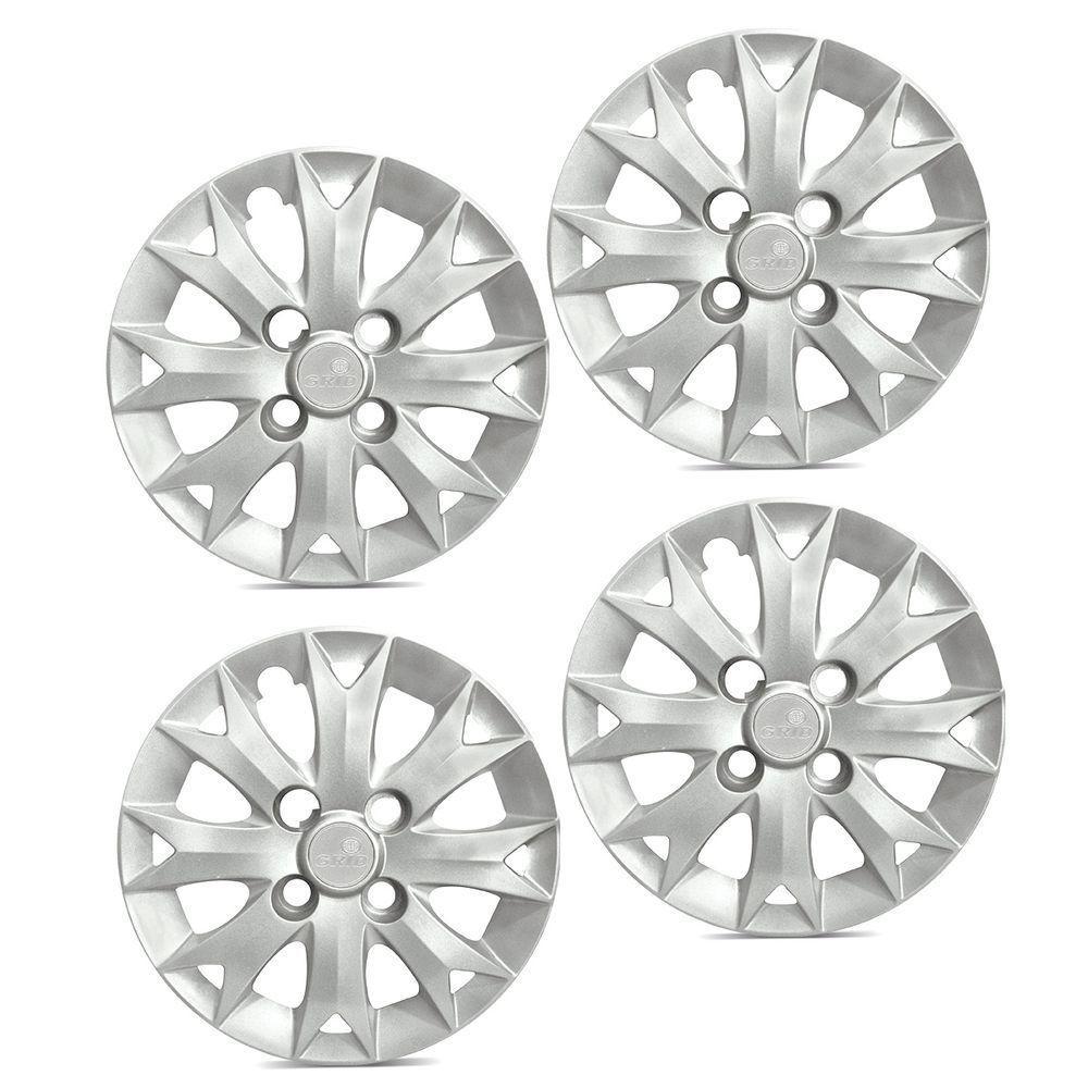 Jogo De Calota Palio Fire 2014 Aro 13 Cubo Baixo Prata - 3