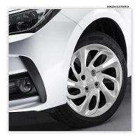 Jogo De Calota Uno Attractive 2015 2016 Aro 14 Cubo Baixo Prata - 2