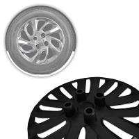 Jogo De Calota Uno Attractive 2015 2016 Aro 14 Cubo Baixo Prata