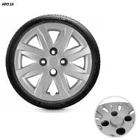 Jogo De Calota Gol Voyage Saveiro G5 2012 2013 Aro 14 Cubo Alto Prata - 5