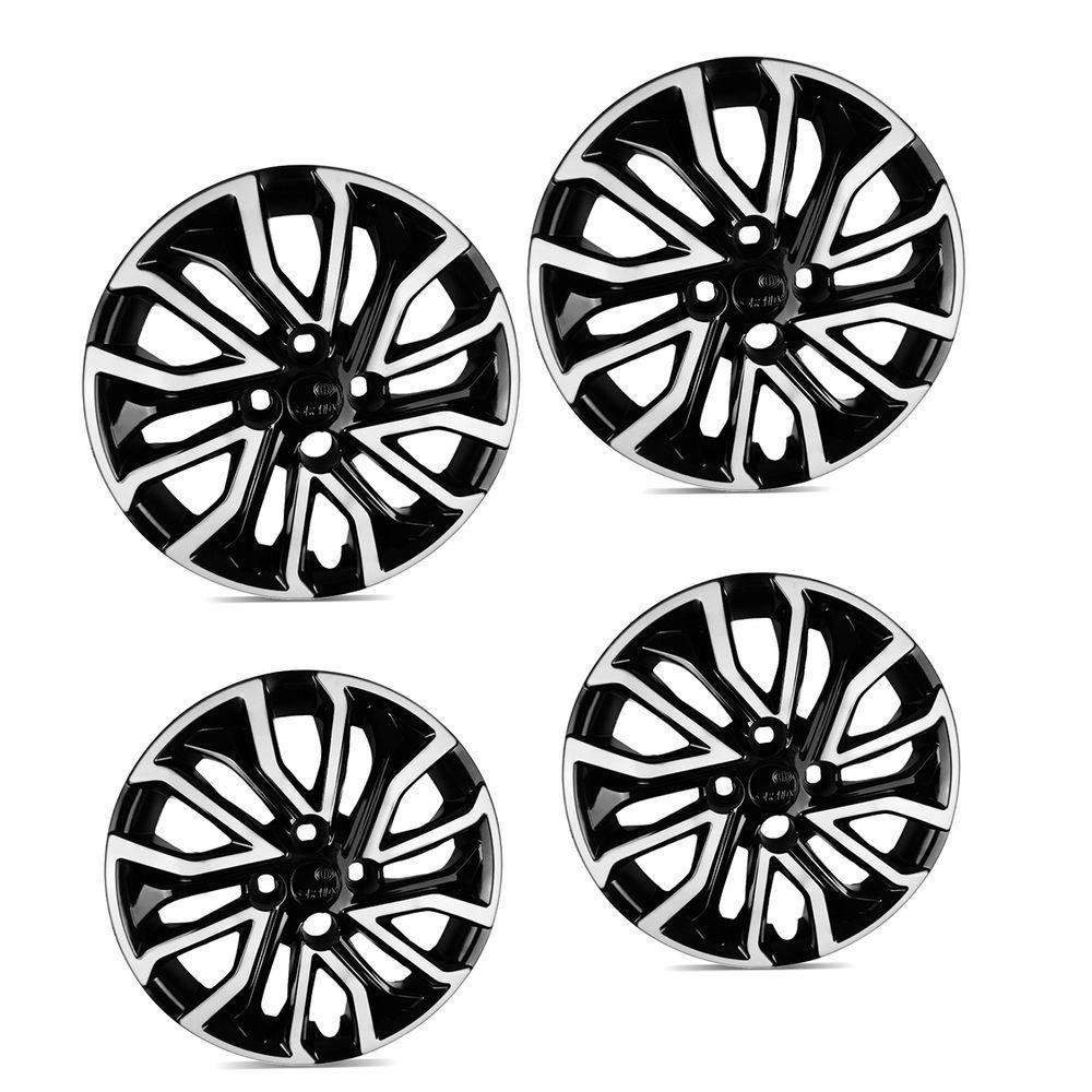 Jogo De Calota Argo Cronos 2022 Aro 14 Cubo Baixo Preto E Prata - 3