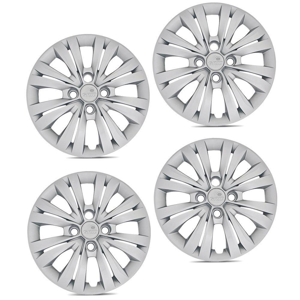 Jogo De Calota Gol Voyage G7 2017 2018 Aro 15 Cubo Padrão Prata - 3