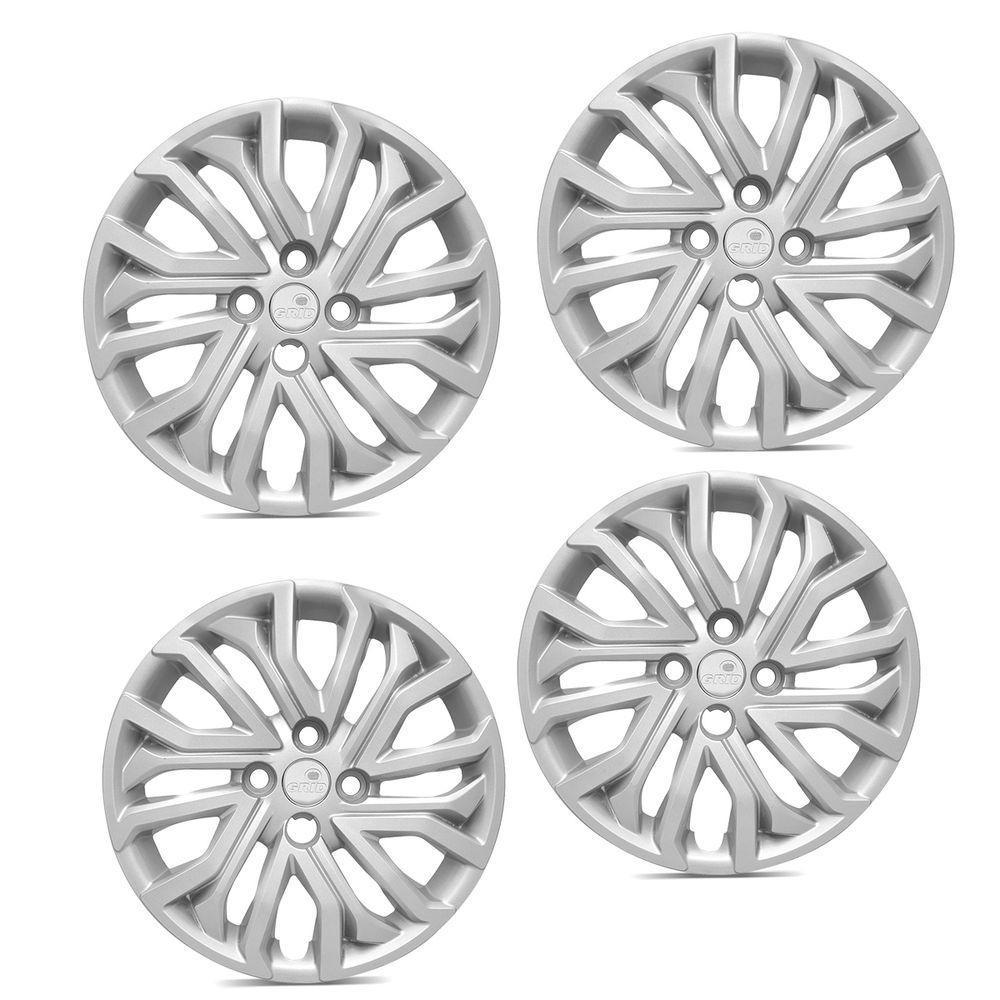 Jogo De Calota Argo Cronos 2022 Aro 15 Cubo Padrão Prata - 3