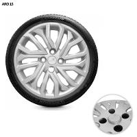 Jogo De Calota Argo Cronos 2022 Aro 15 Cubo Padrão Prata - 6