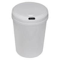 Lixeira Automática Redonda 12 Litros Com Sensor Branca - 1