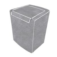 Capa Maquina De Lavar Abertura Superior C/ Ziper Cinza M - 1