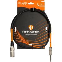 Cabo Para Microfone Player Xlr(m) X P10(m) 1m Preto Hayonik - 1