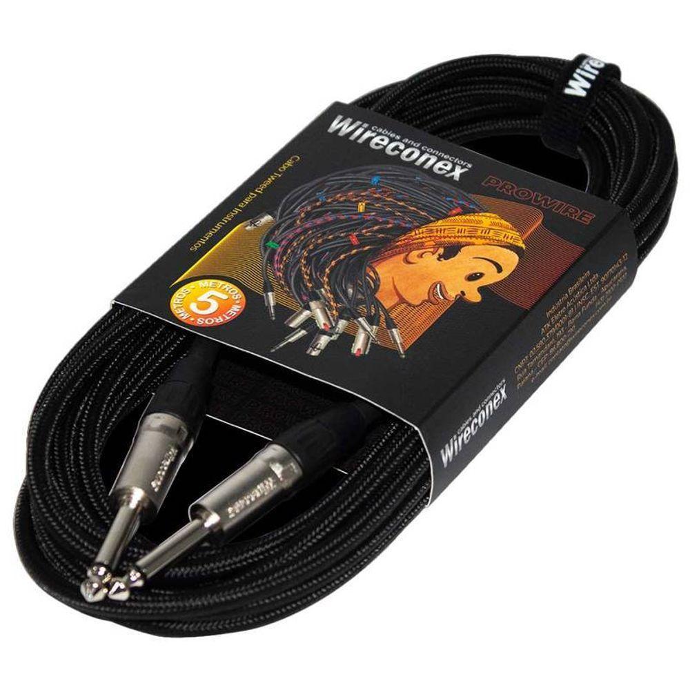 Cabo Instrumentos P10 Tweed Wci-bk03 3 Metros Preto Wireconex - 1