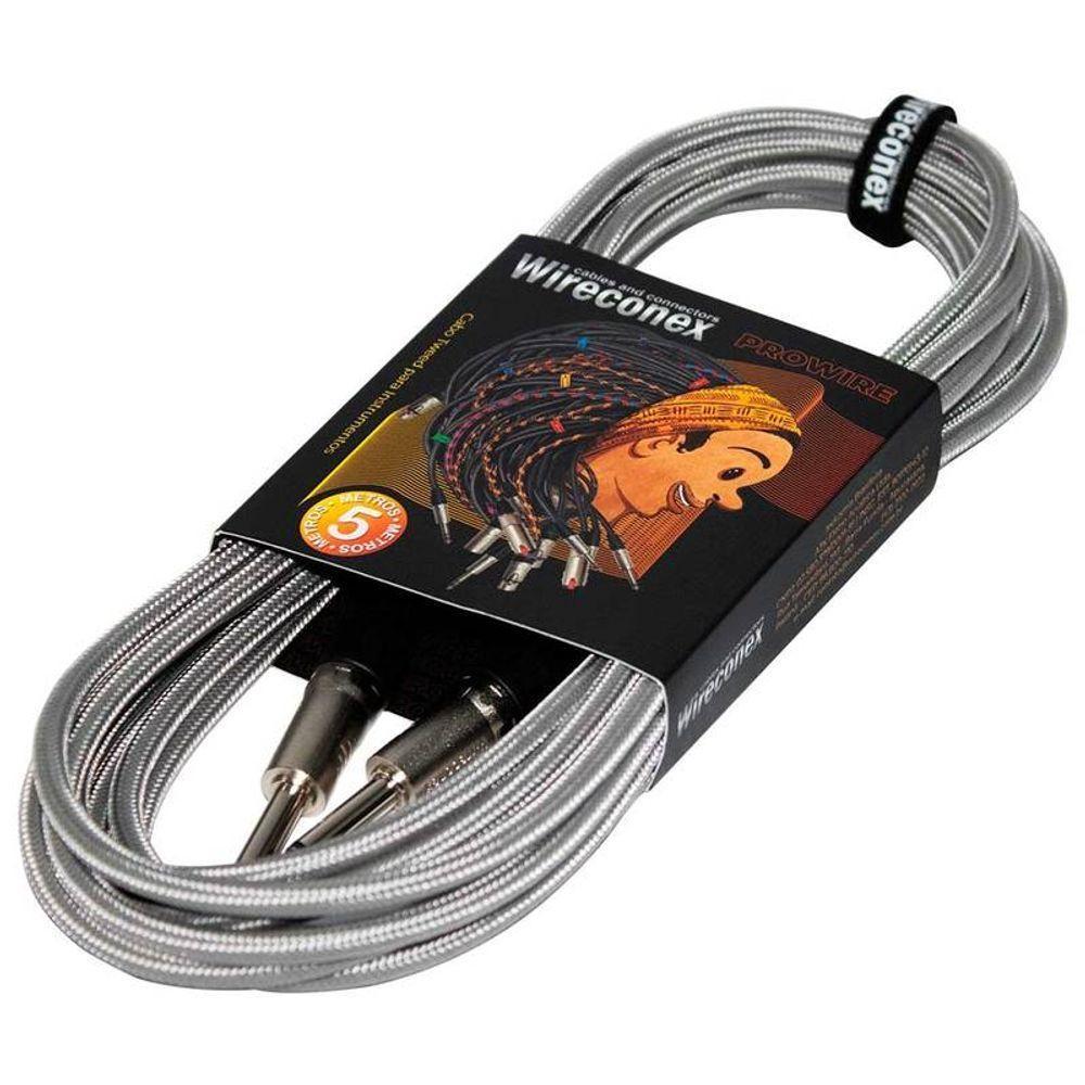 Cabo Instrumentos P10 Tweedwci-sv 05 Wci-sv 5 Metros Prata Wireconex - 1
