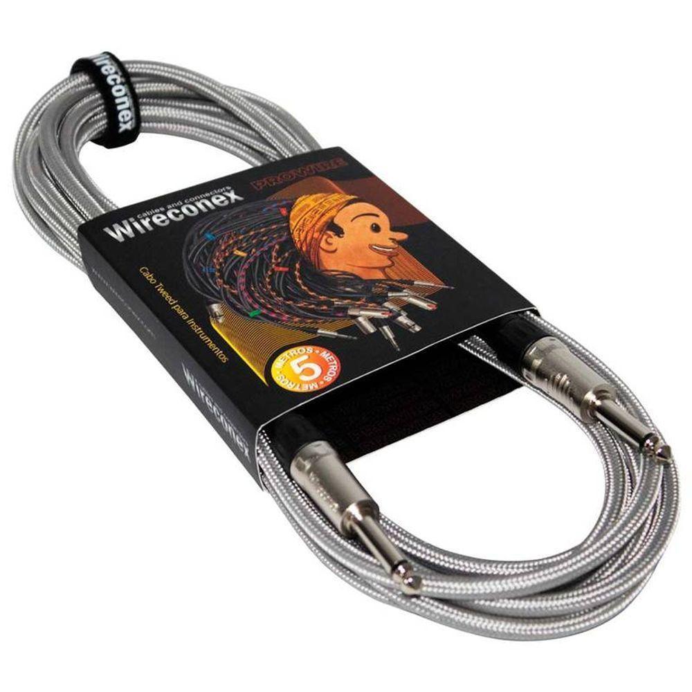 Cabo Instrumentos P10 Tweedwci-sv 05 Wci-sv 5 Metros Prata Wireconex - 2