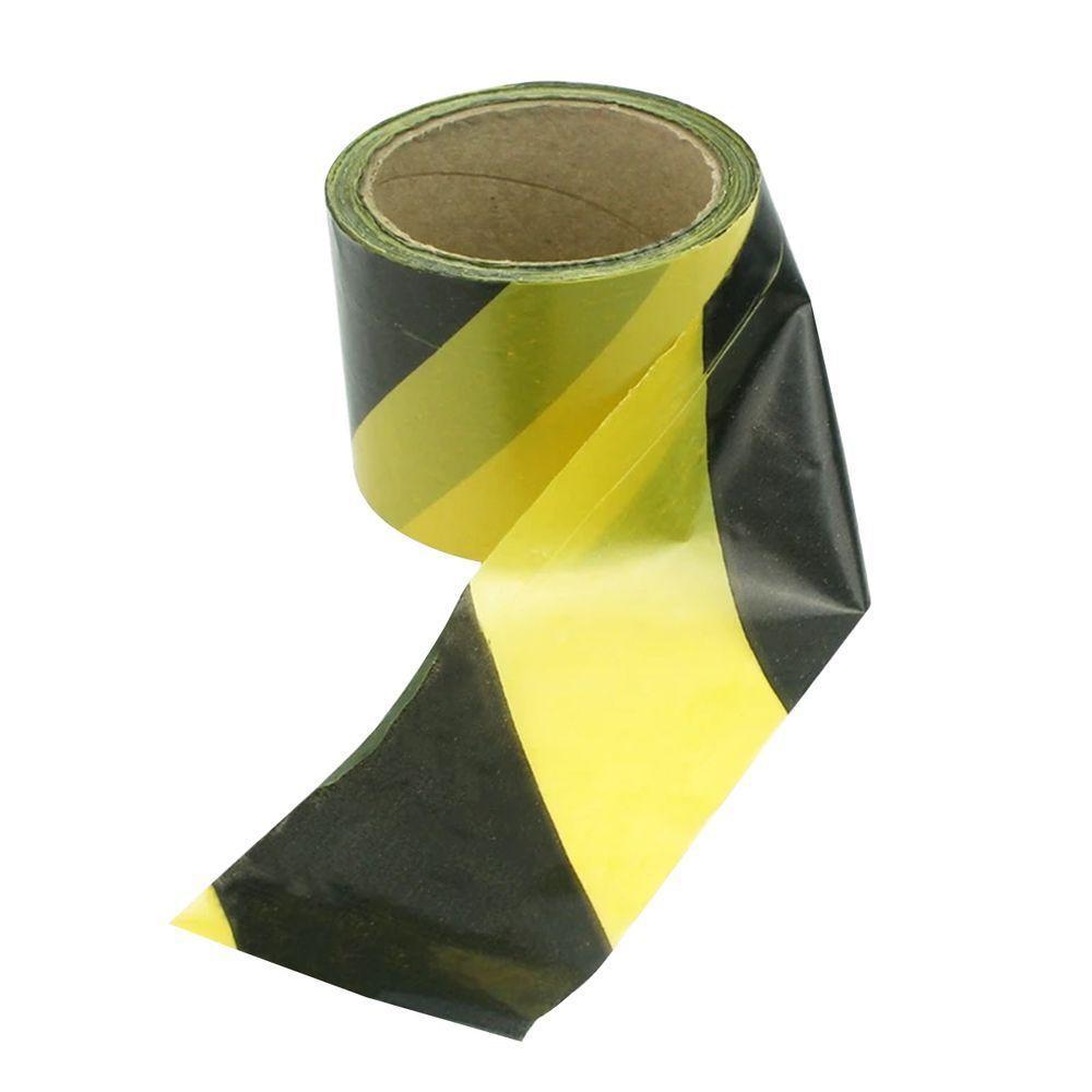 Fita Sinalizaçao Zebrada 200 Metros Segurança Demarcaçao Area Isolada Isolamento Sem Cola Perigo Obra Proteçao - 3