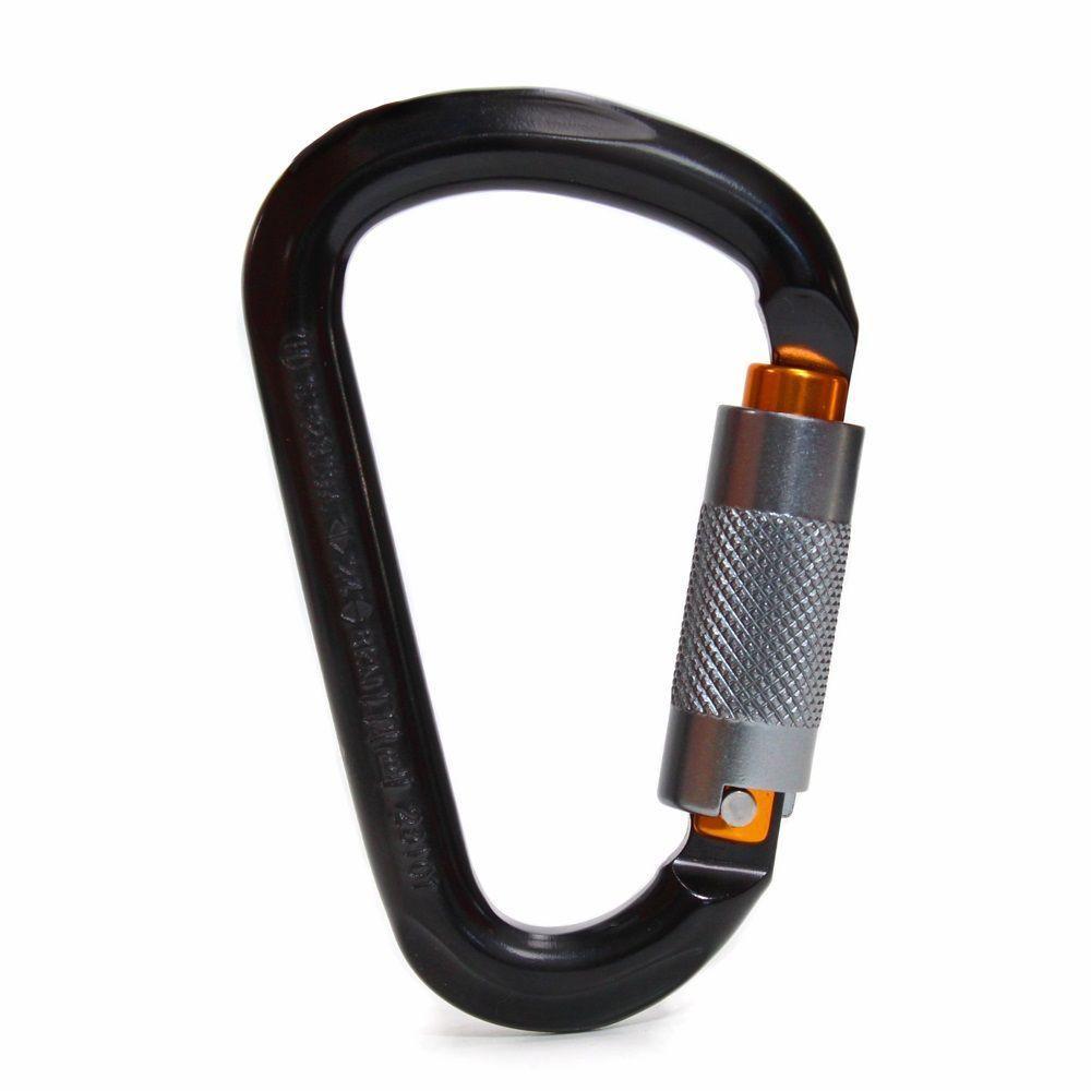 Mosquetão Usclimb Alumínio Hms Keylock Trava Automática 24kn Ce Uiaa Preto - 3