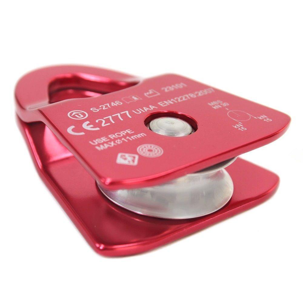 Polia Oscilante 30kn Rolamentada Light Base Chata Usclimb Corda De Até 11mm Ce Uiaa - 5